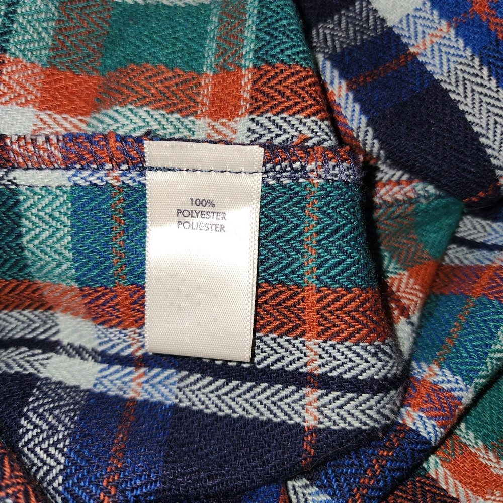 BKE Women's Medium Boyfriend Plaid Long Sleeve Button Down Shirt - Picture 3 of 9